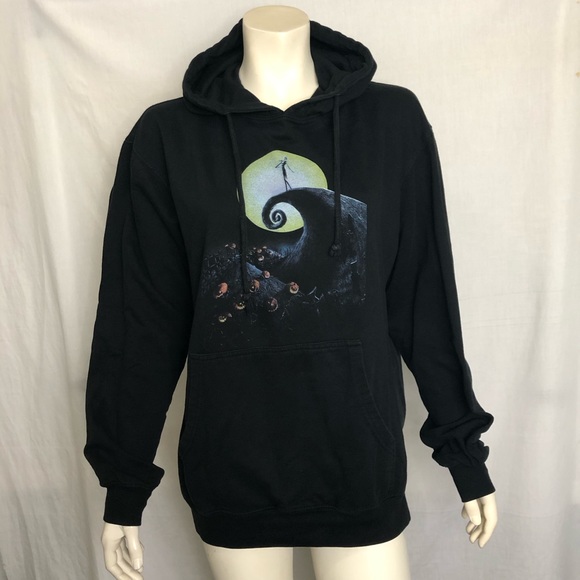 The nightmare before Christmas black pull over hoodie with pocket size large - Picture 13 of 16